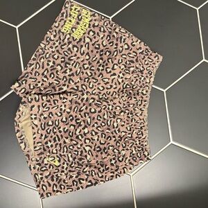 Gymshark Leopard Print 5” Mesh Shorts